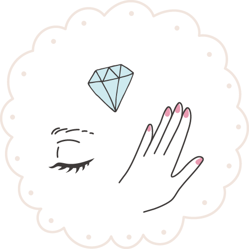 プチ贅沢なおしゃれのイラスト